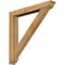 Ekena Millwork Traditional Traditional Rough Sawn Bracket w/ Offset Brace, Western Red Cedar, 6"W x 40"D x 40"H BKT0604X40X40TRA01RWR - alternate 1